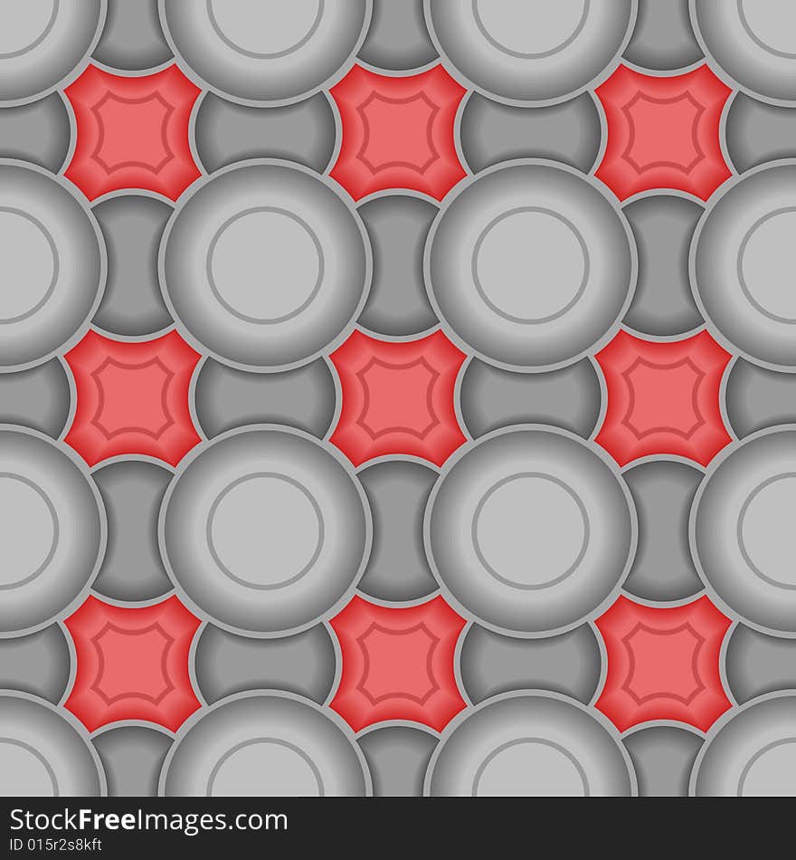 Seamless 3d vector pattern with tiles. Seamless 3d vector pattern with tiles