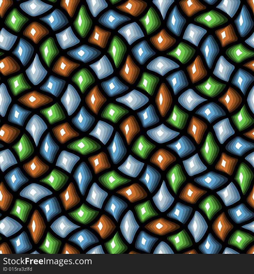 Seamless vivid tile pattern