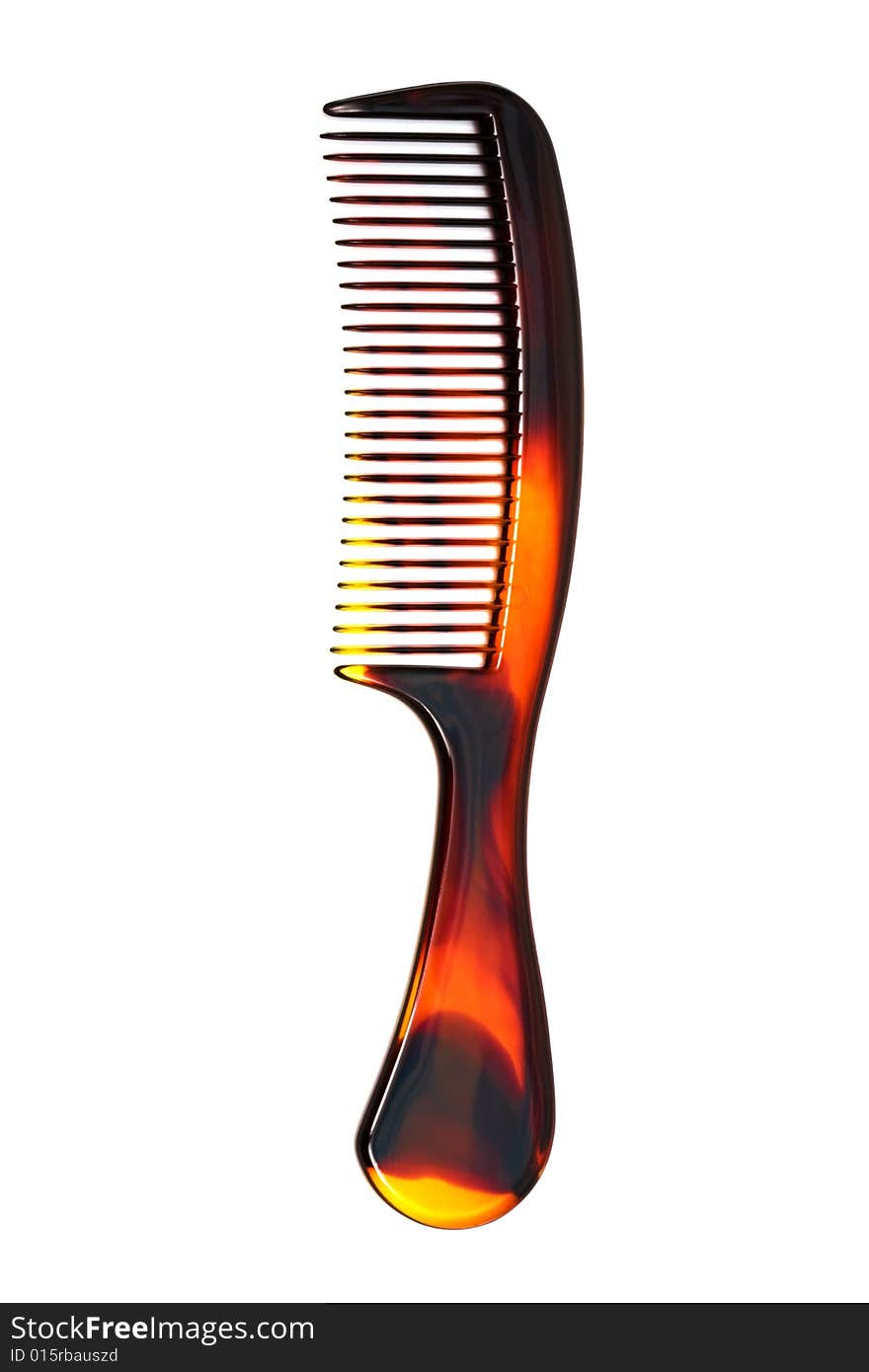 Plastic hairbrush