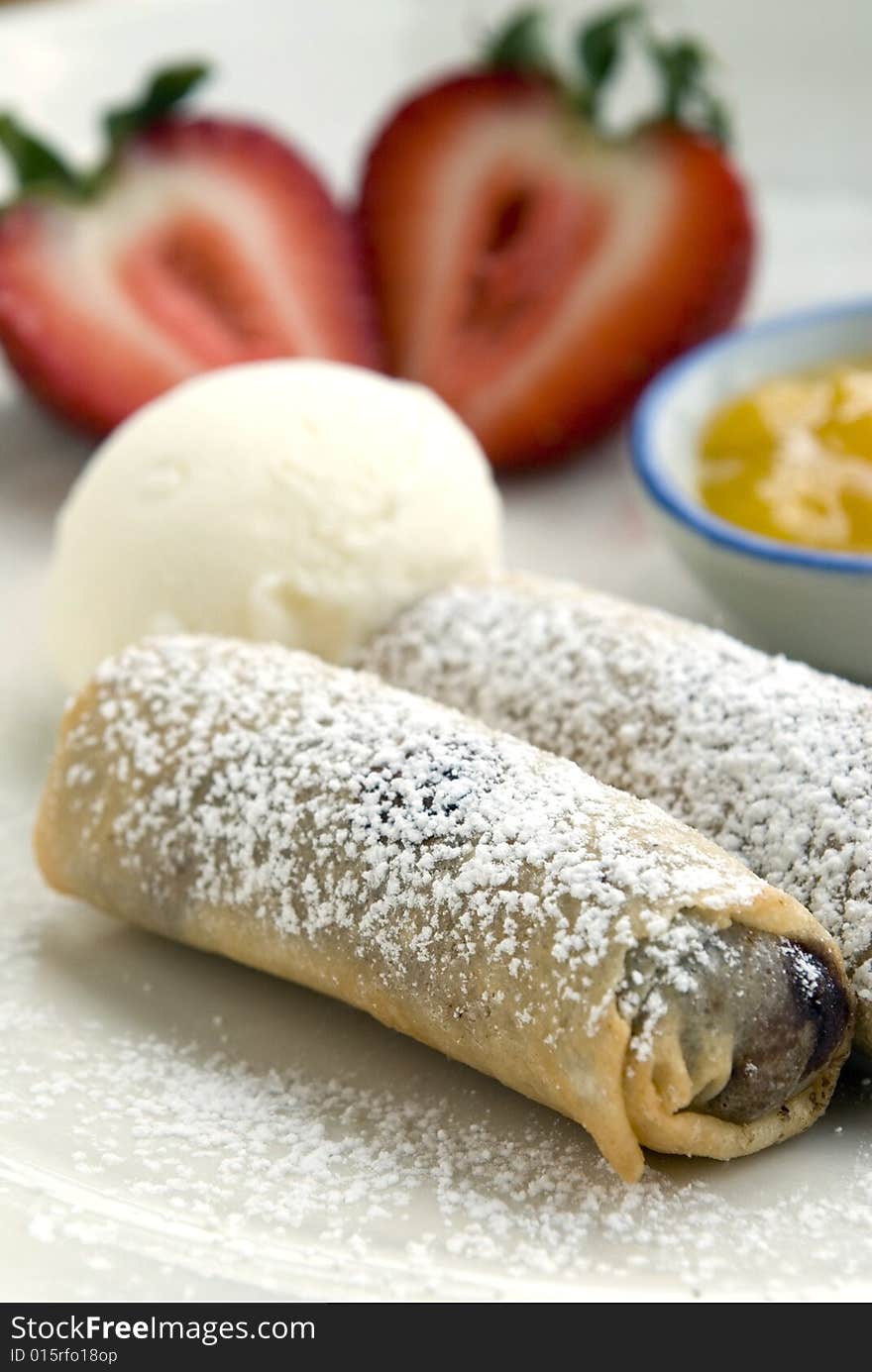 Blueberry spring rolls 3