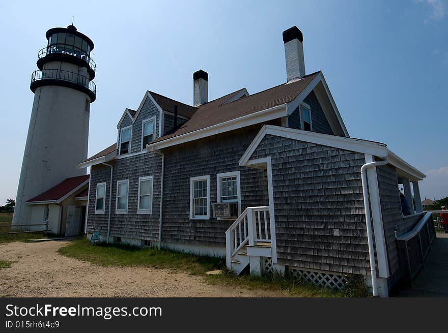 Nice light house on the east coast of united states in cape cod. Nice light house on the east coast of united states in cape cod