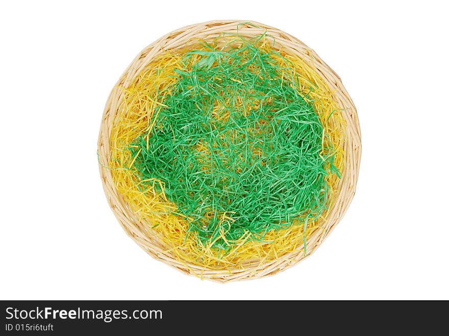 Empty rattan easter nest. Put in your own eggs!. Empty rattan easter nest. Put in your own eggs!