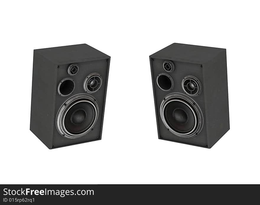 Audio system equipement - isolated 3d render