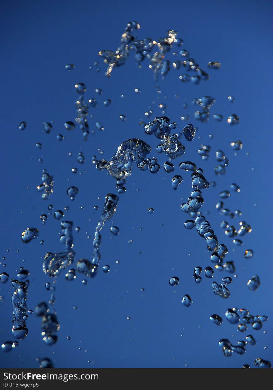 Shot of fresh water splashing