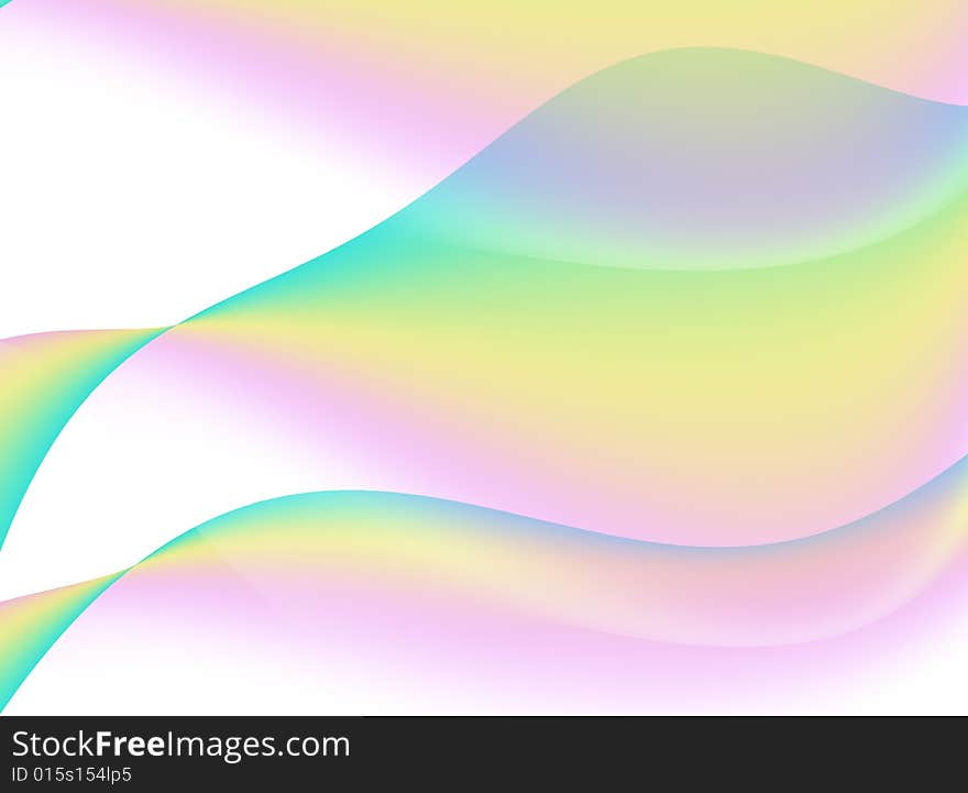 Abstract background with transparent waves