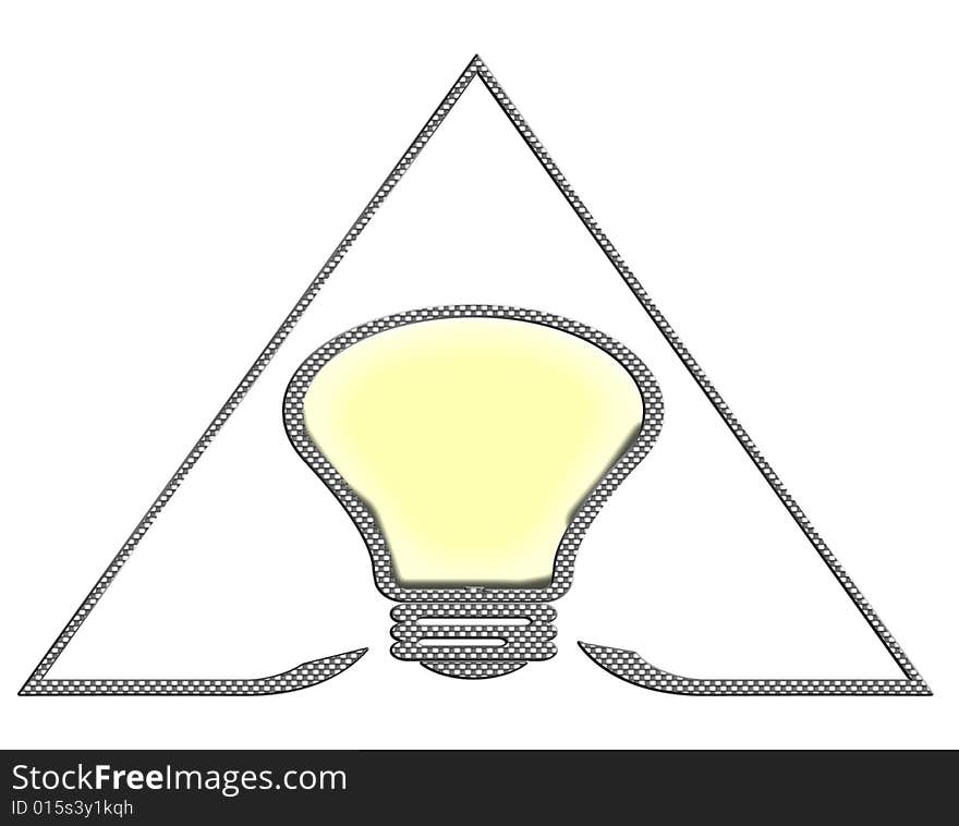 Open triangle leading to ideas or assistance