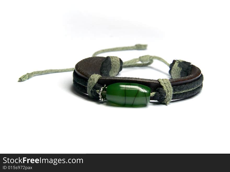 Close-up photo of bangle on white background