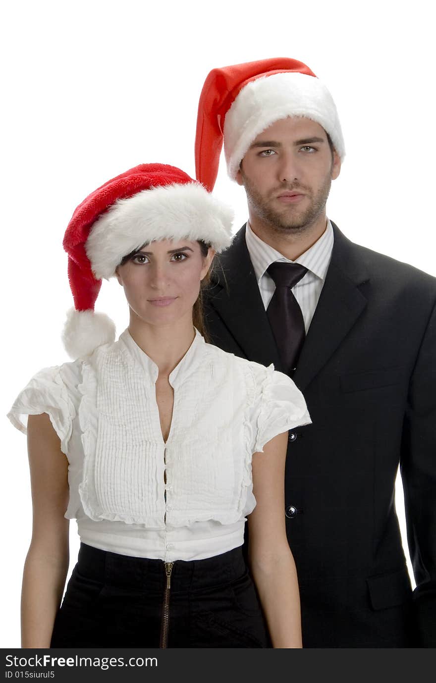 Portrait Of Couple Santa