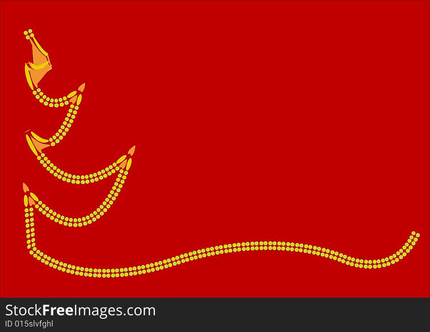 Gold Christmas white red background. Gold Christmas white red background