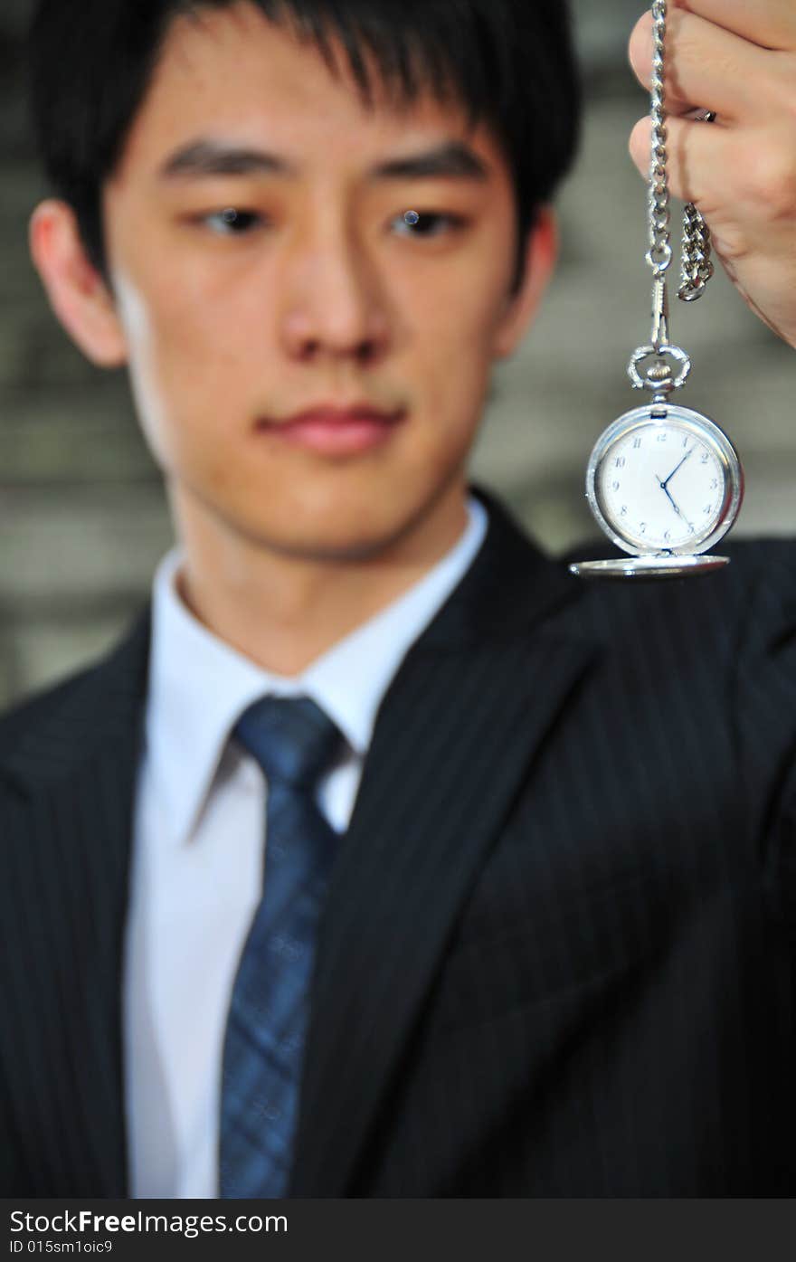 Asian Man With Pocket Watch 1