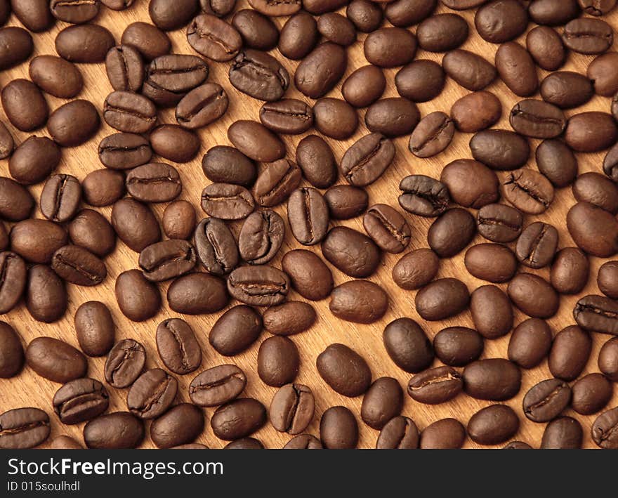 Brown coffee beans abstract background