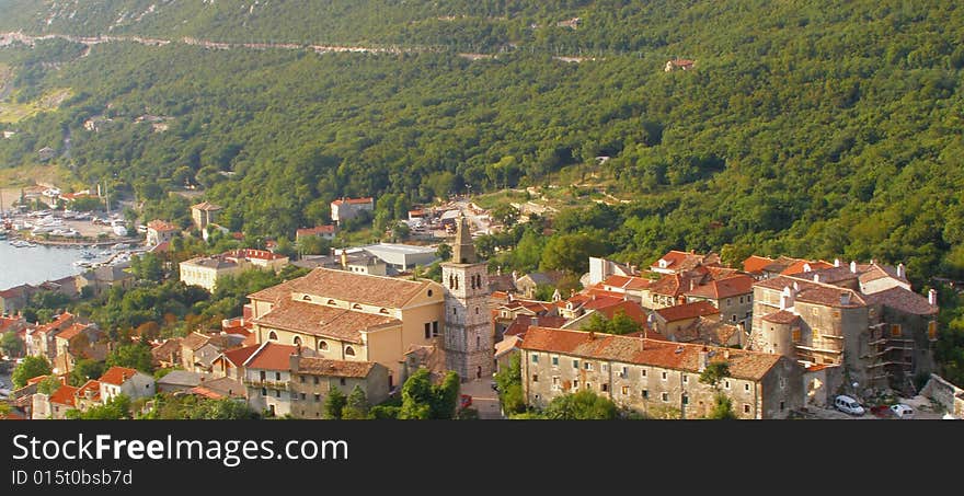 Bakar - Croatia postcard: small seaside town Bakar panorama