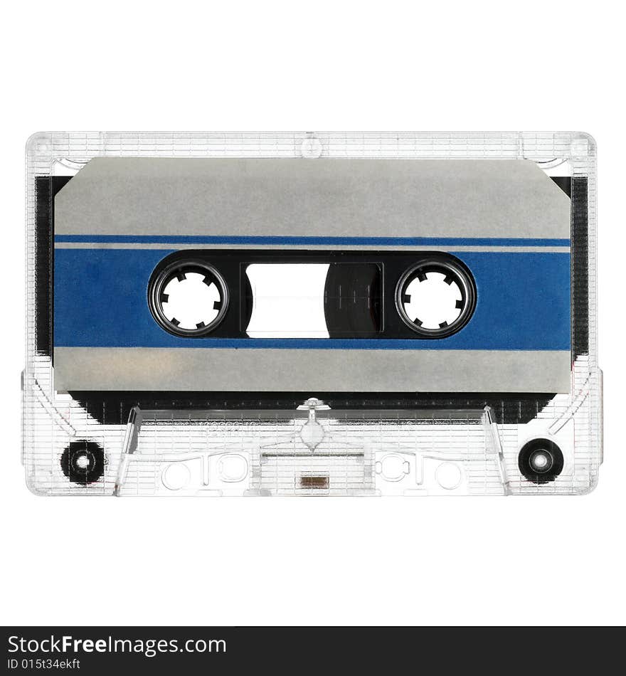 Old Cassette Isolated On White