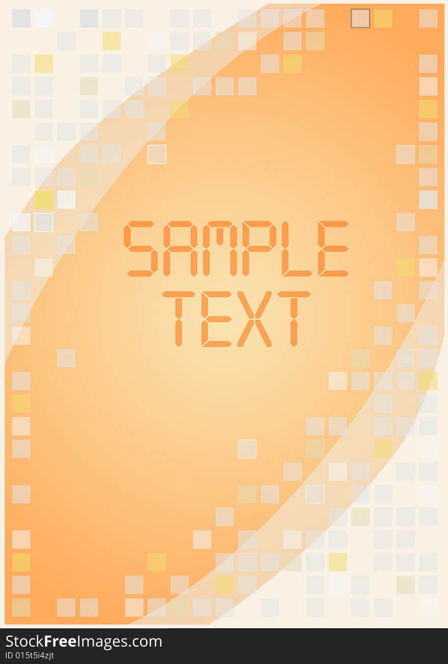 Orange vector background