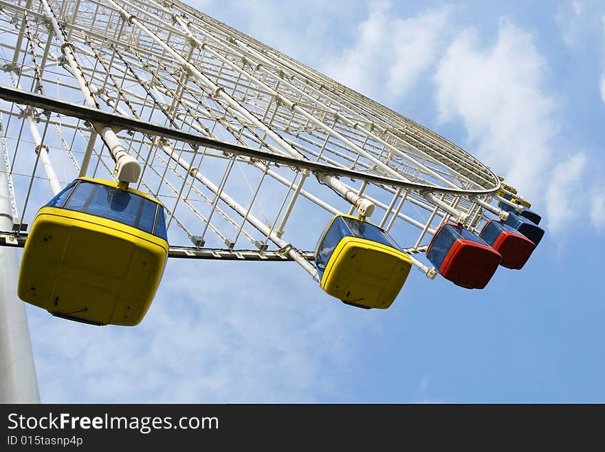 The Ferris wheel in a park of china