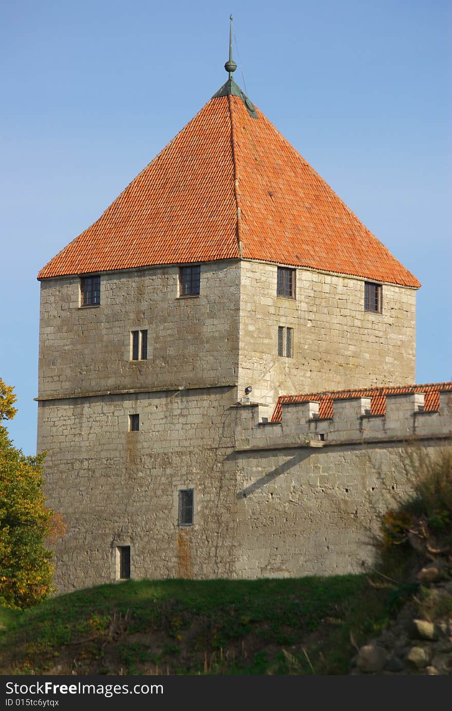 Kuressaare Castle in Bright Autumn Colors