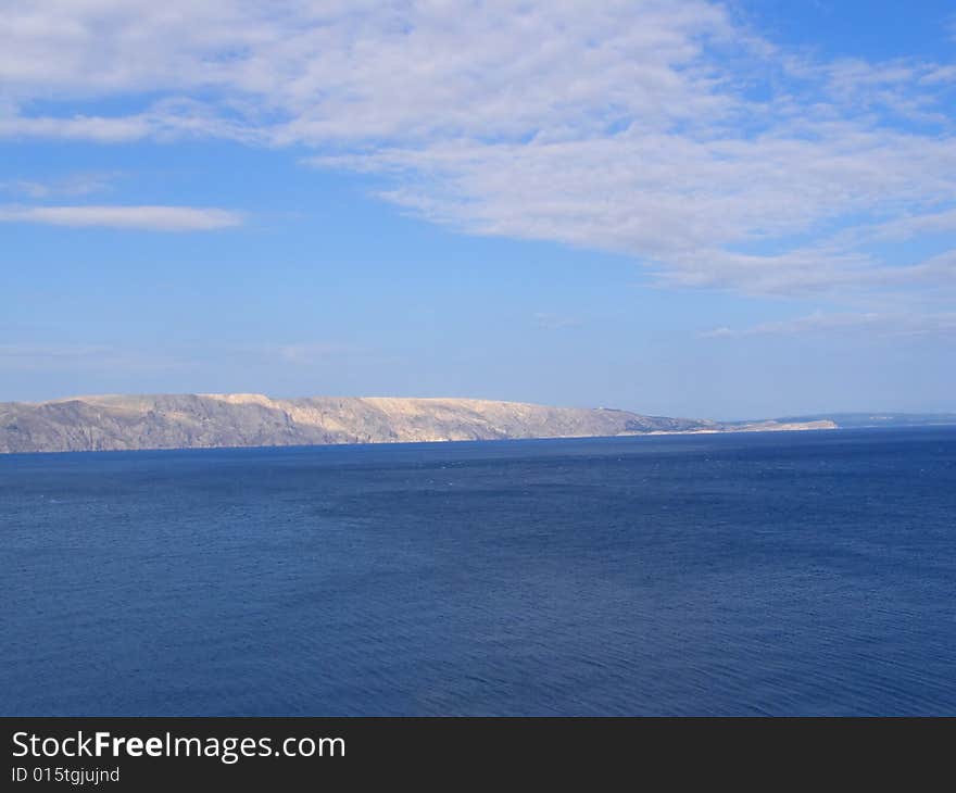 Windy sea