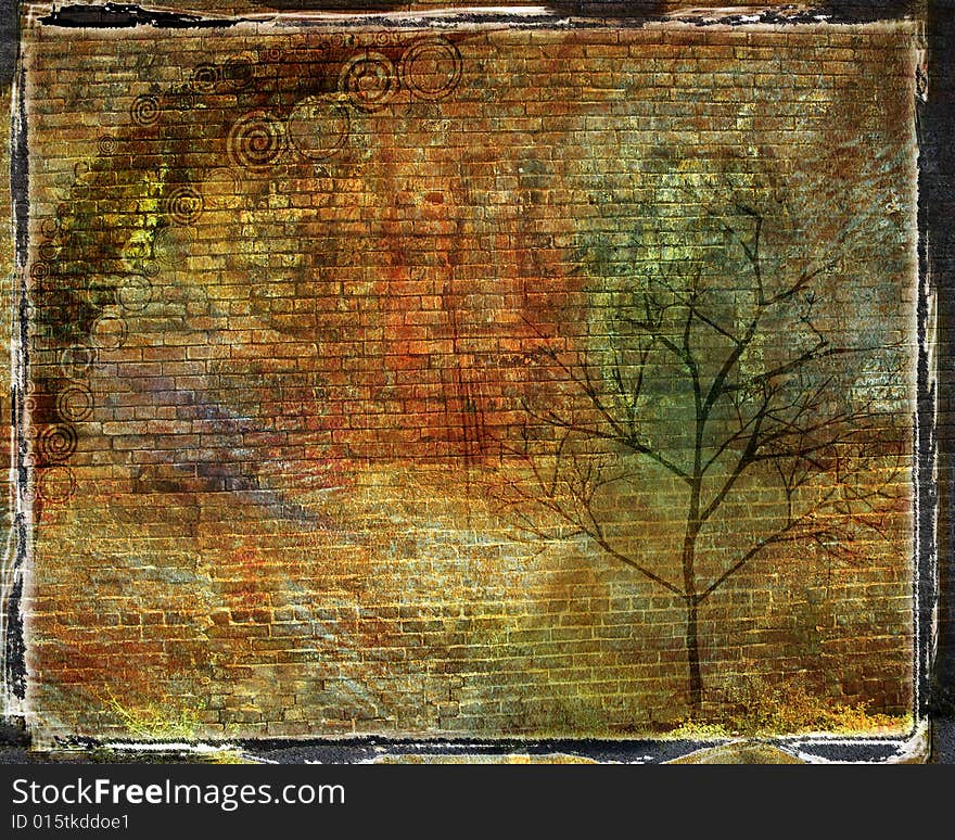 Grunge background with  cracks, dirt, stains,floral. Grunge background with  cracks, dirt, stains,floral