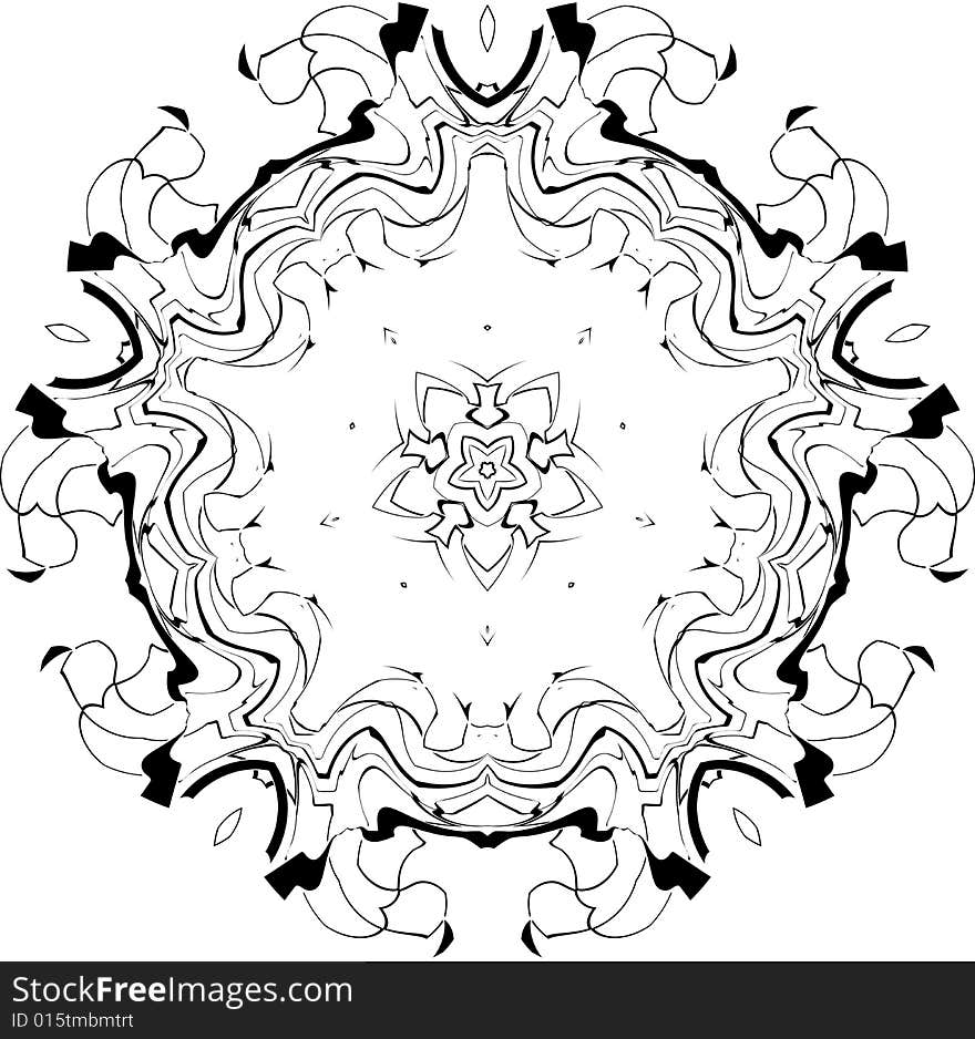 Gothic curves pattern