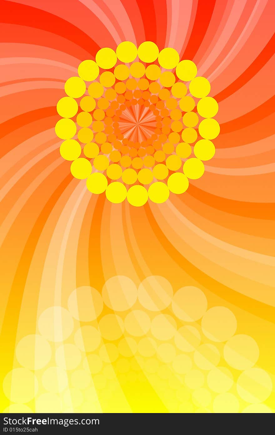 Vector illustration of Abstract Orange