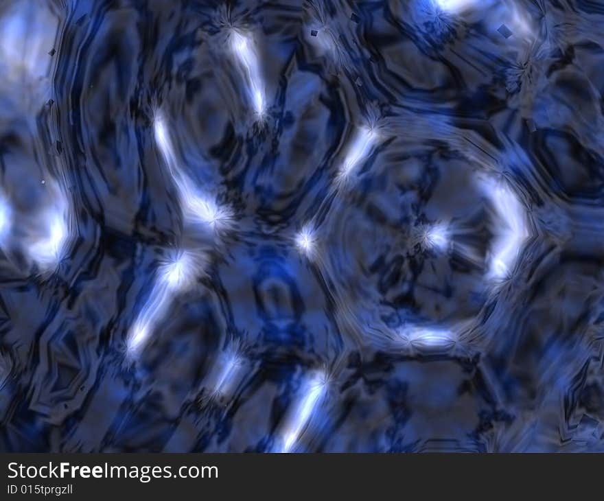 Fantasy specular black and blue alien unknown wavy surface. Fantasy specular black and blue alien unknown wavy surface