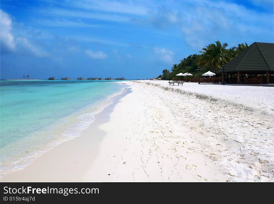 Tropical paradise in Maldives