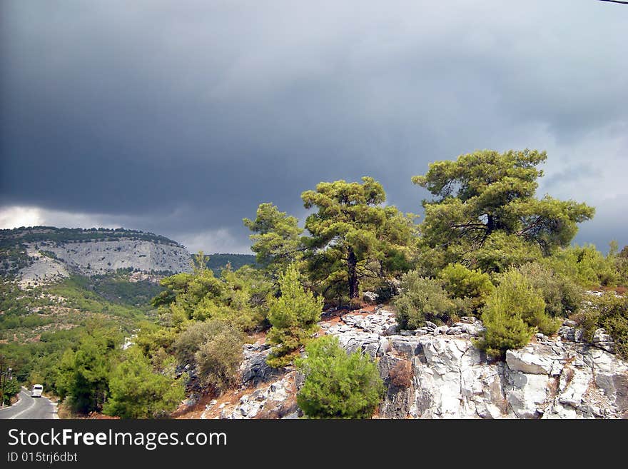 Cloudy day Thassos island Greece. Cloudy day Thassos island Greece