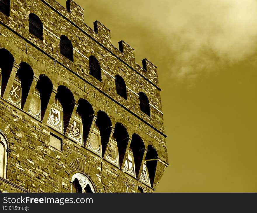 Detail of Palazzo Vecchio - Florence