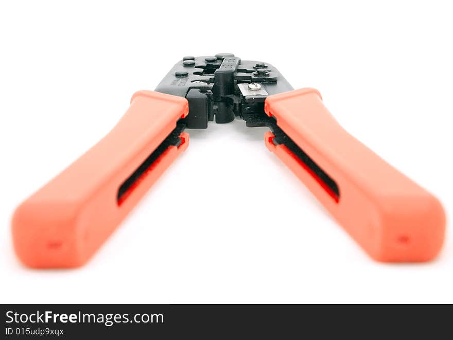 Isolated crimpers on white background