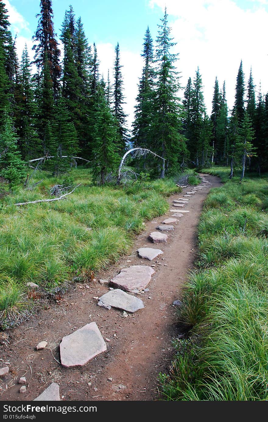 Carthew-Alderson Trail in Waterton National Park Alberta Canada. Carthew-Alderson Trail in Waterton National Park Alberta Canada