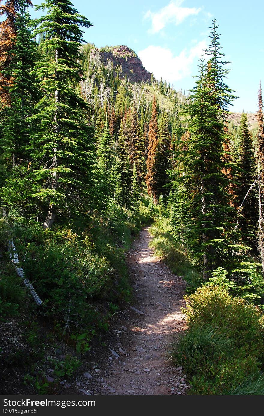 Carthew-Alderson Trail in Waterton National Park Alberta Canada. Carthew-Alderson Trail in Waterton National Park Alberta Canada