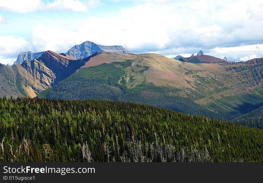 Views seen from Carthew-Alderson Trail in Waterton National Park Alberta Canada. Views seen from Carthew-Alderson Trail in Waterton National Park Alberta Canada