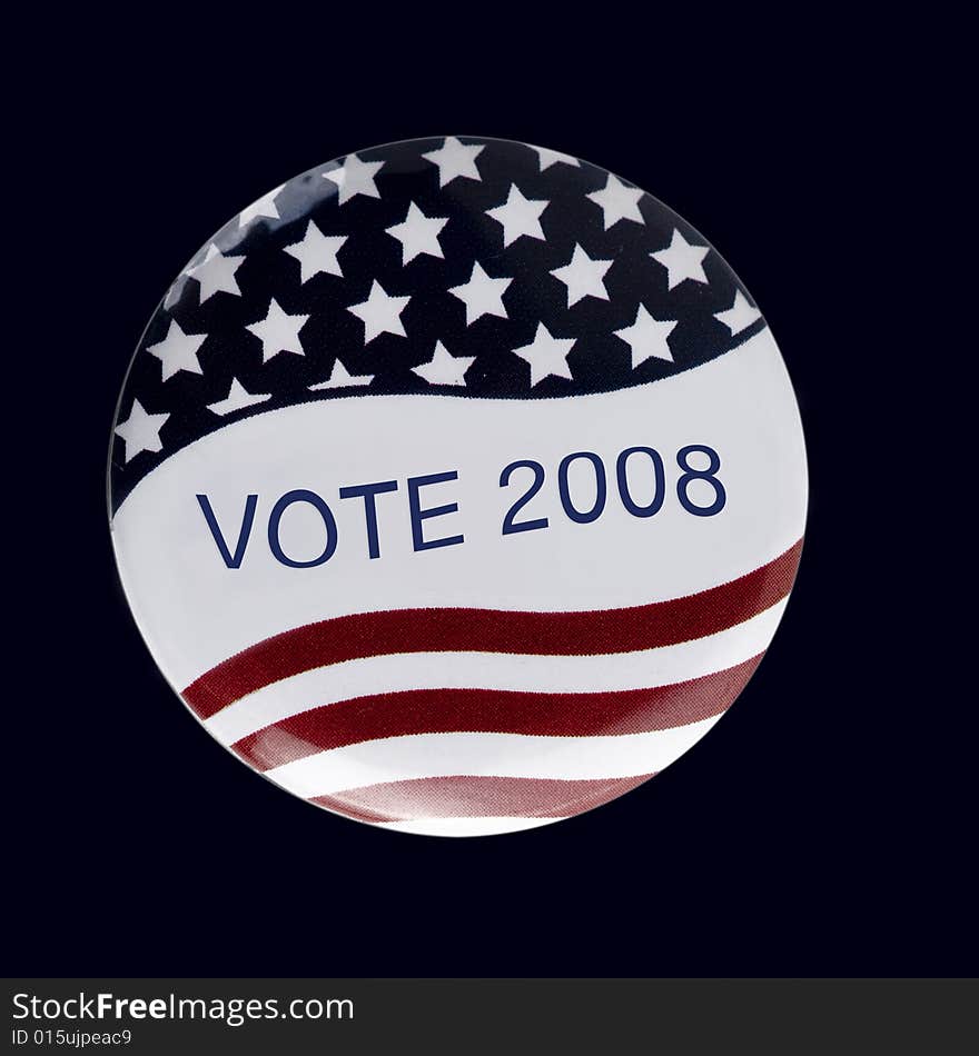 Patriotic voters badge button