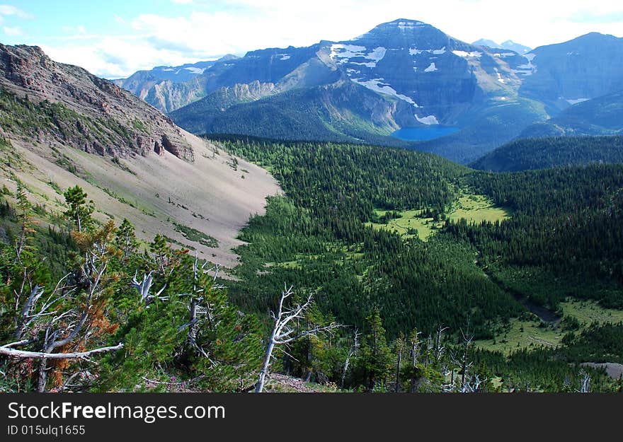 Views seen from Carthew-Alderson Trail in Waterton National Park Alberta Canada. Views seen from Carthew-Alderson Trail in Waterton National Park Alberta Canada