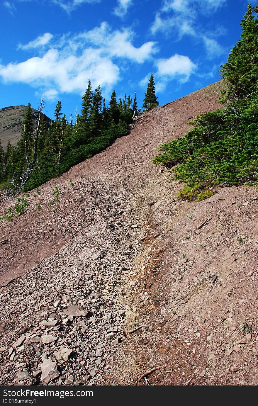 Carthew-Alderson Trail in Waterton National Park Alberta Canada. Carthew-Alderson Trail in Waterton National Park Alberta Canada