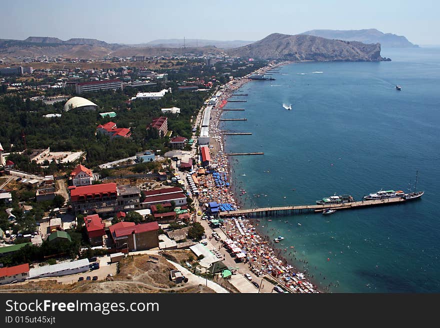 View on Quay of the resort city