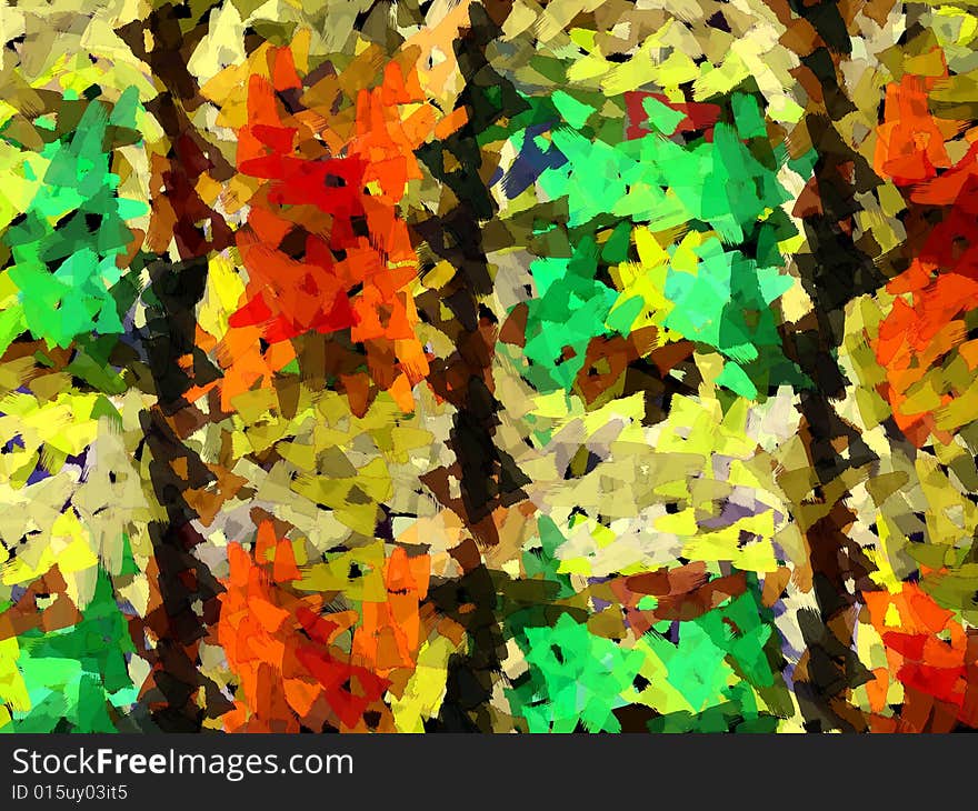 Abstract colorful scrapped background illustration. Abstract colorful scrapped background illustration