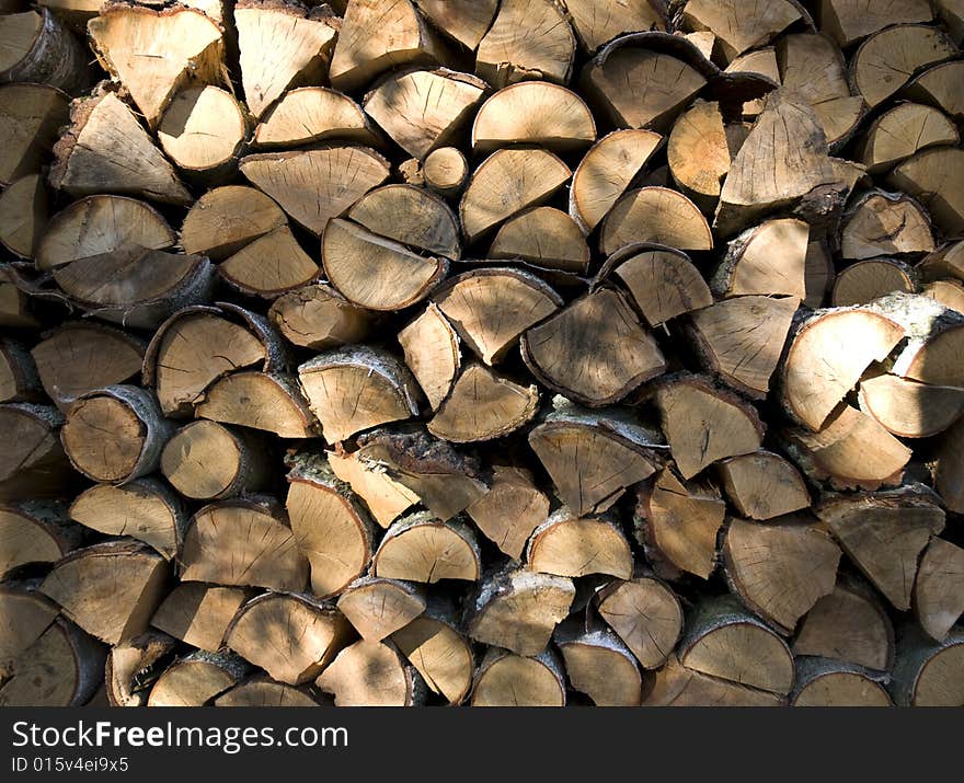 Glowing Wood Piles