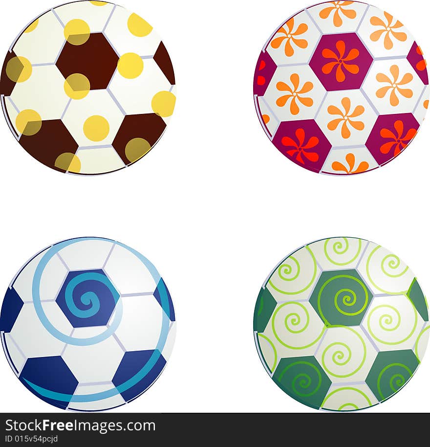 Design football balls symbols for your design