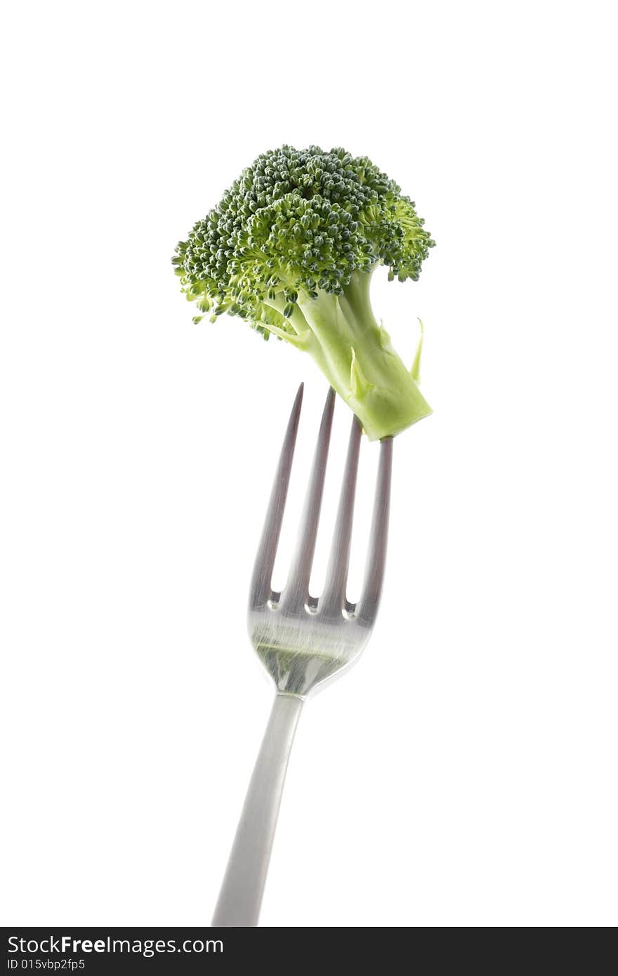 Broccoli isolated on white