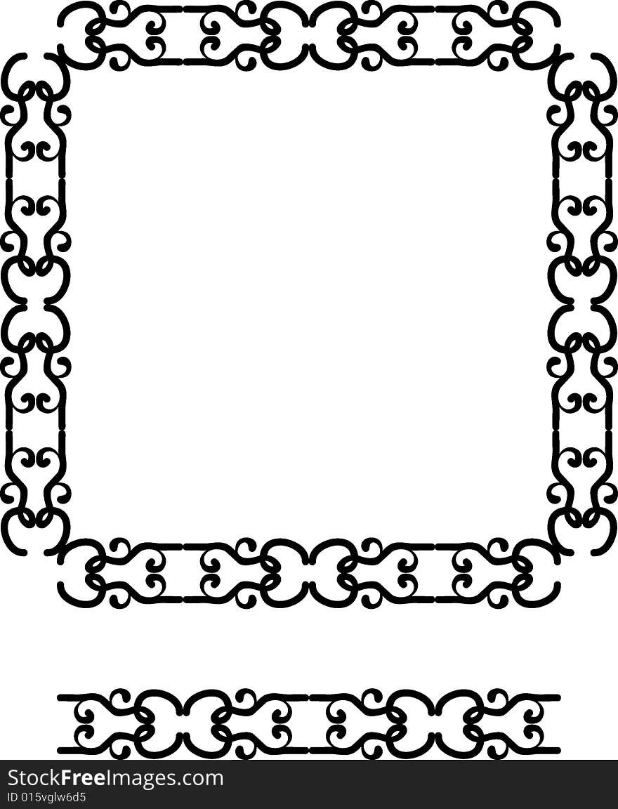 Abstract frame and border