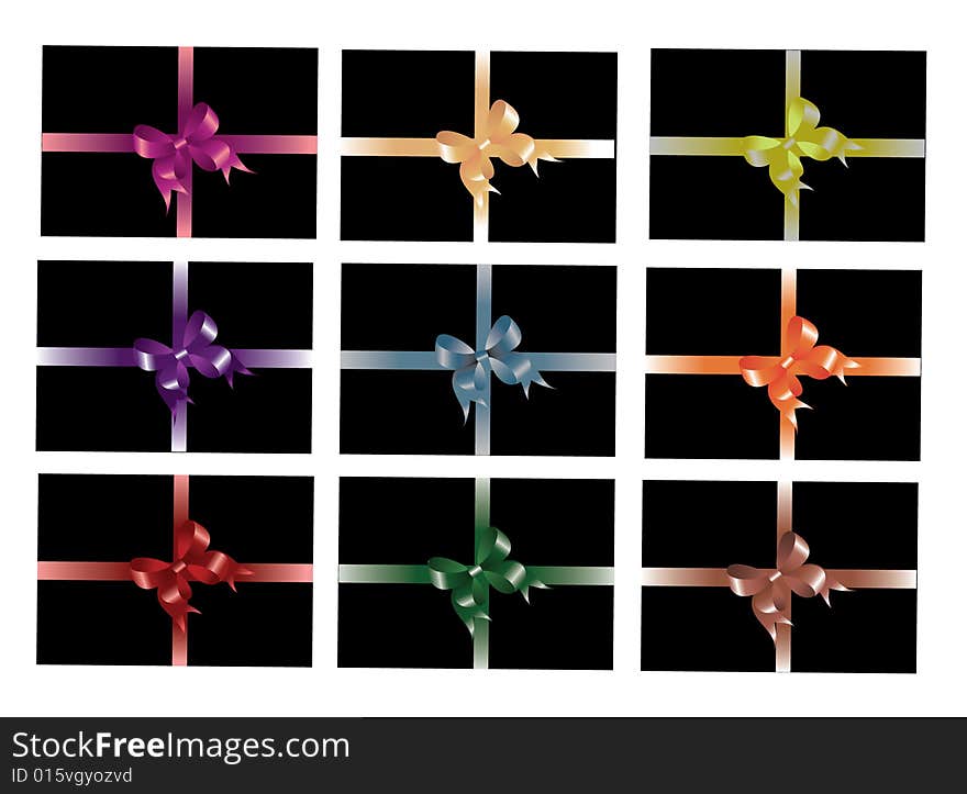 Collection of colorful ribbons - vector format included