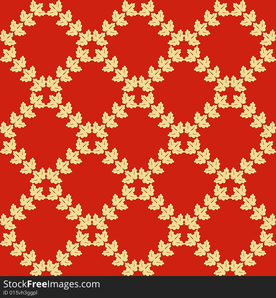 Abstract floral seamless pattern