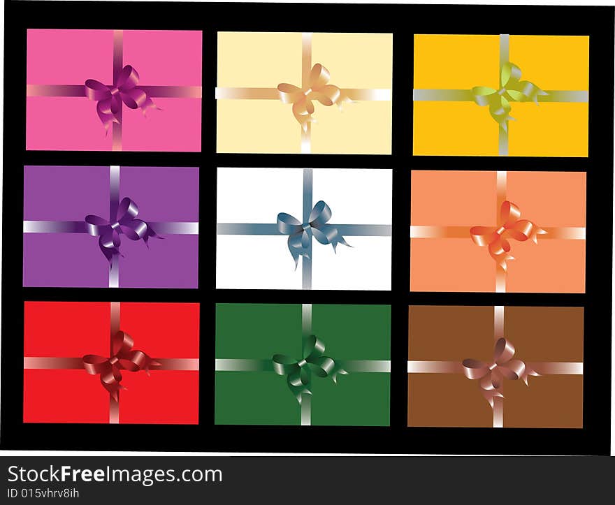 Collection of colorful ribbons - vector format included