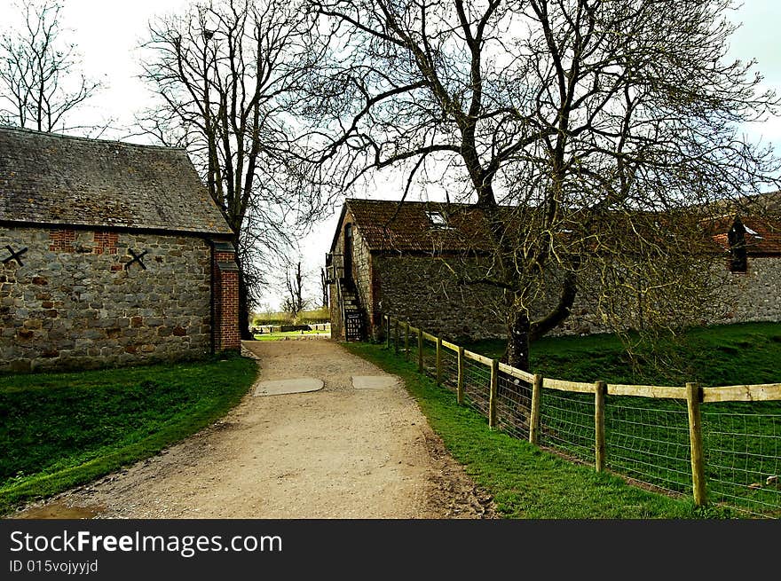 Rural farm lane