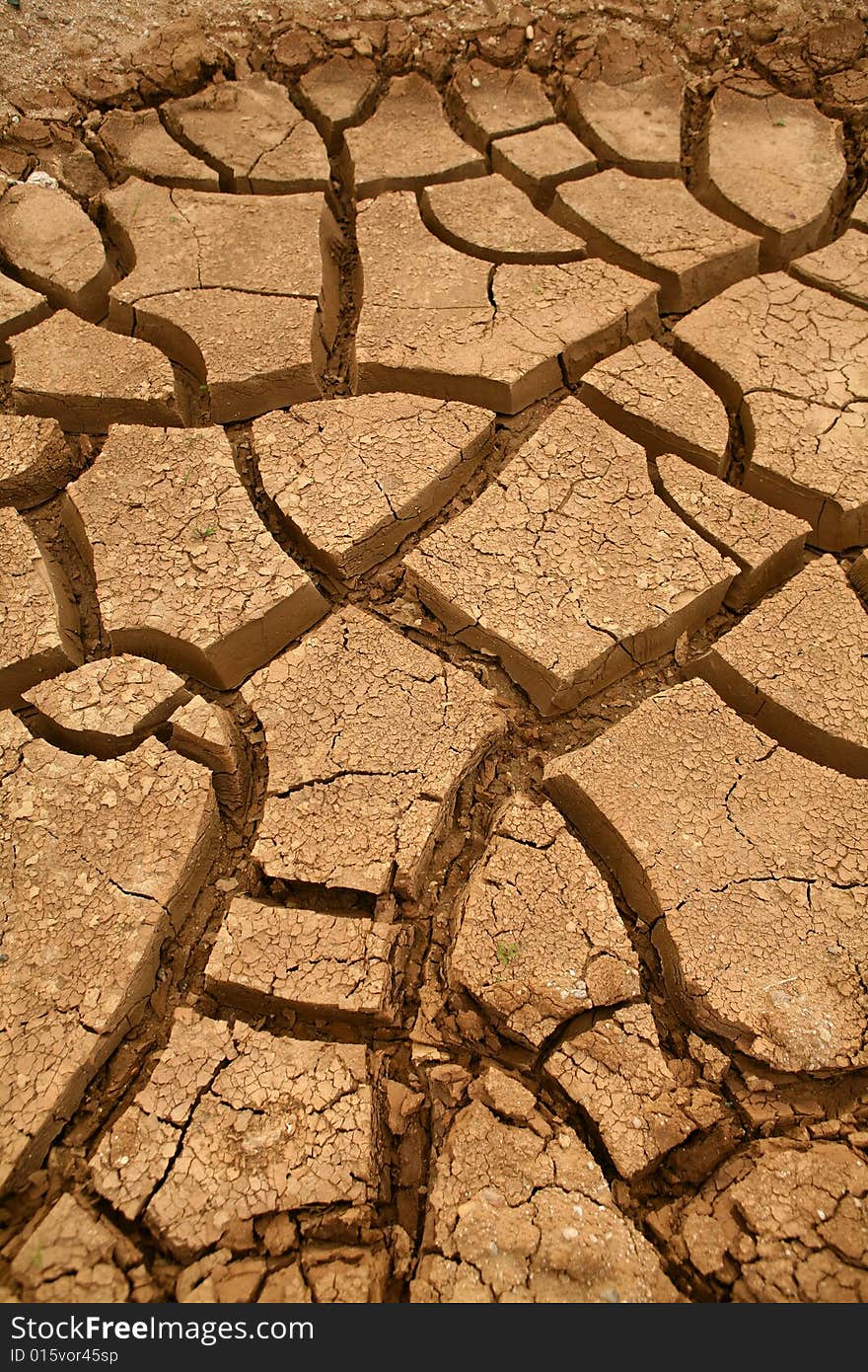 Close-up of very dry soil. Close-up of very dry soil