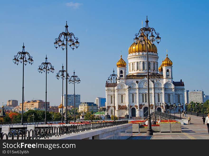 Temple Of The Christ Of The Savior In Moscow