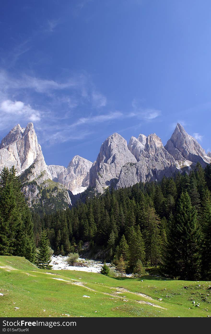 Mountains and trees in the Dolimites, Italy. Mountains and trees in the Dolimites, Italy