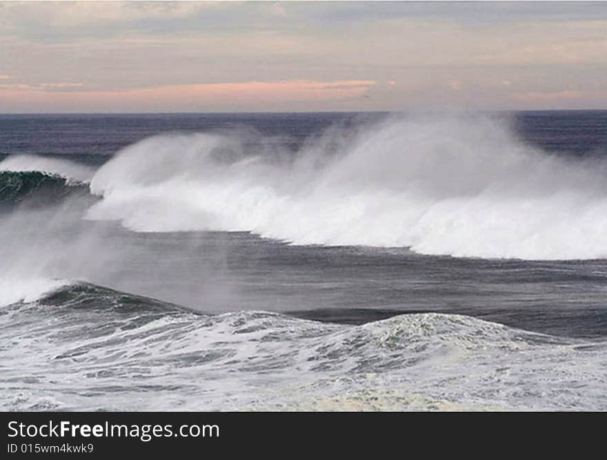 Oregon coast, midwinter surf, colors mature as the seasons change. the power of the ocean is evident. Oregon coast, midwinter surf, colors mature as the seasons change. the power of the ocean is evident