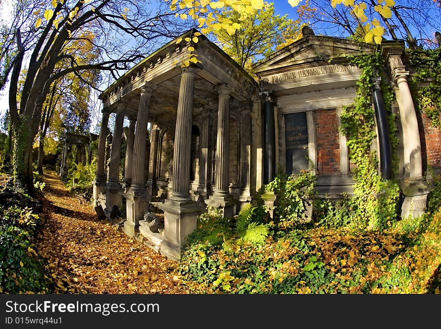 Jewish Cemetery In Wroclaw, Poland